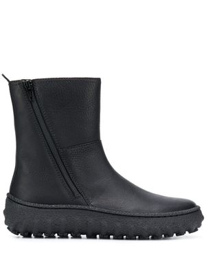 Camper bottines Ground à fermeture zippée - Noir