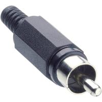 Lumberg XSTO 1-BK Cinch-connector Stekker, recht Aantal polen: 2 Zwart 1 stuk(s) - thumbnail