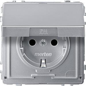 Merten MEG2310-7260 Wandcontactdoos AquaDesign Aluminium 1 stuk(s)