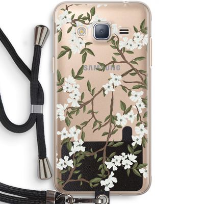 Blossoming spring: Samsung Galaxy J3 (2016) Transparant Hoesje met koord