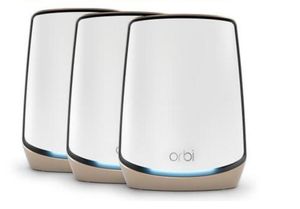 NETGEAR Orbi 860 AX6000 WiFi System Tri-band (2.4 GHz / 5 GHz / 5 GHz) Wi-Fi 6 (802.11ax) Wit 4 Intern