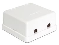 DeLOCK Keystone Surface Mounted Box 2 Port behuizing - thumbnail