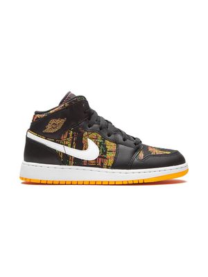Jordan Kids baskets Jordan 1 Mid - Noir