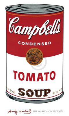 Kunstdruk Andy Warhol - Campbell&apos;s Soup I 60x100cm