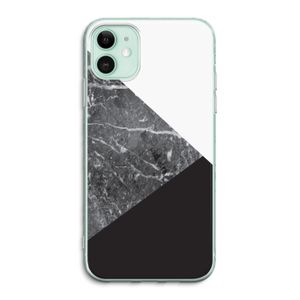 Combinatie marmer: iPhone 11 Transparant Hoesje