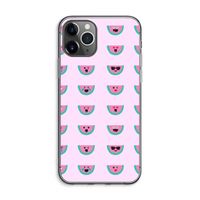 Smiley watermeloenprint: iPhone 11 Pro Max Transparant Hoesje