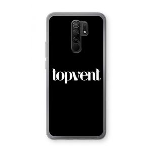 Topvent Zwart: Xiaomi Redmi 9 Transparant Hoesje