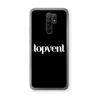 Topvent Zwart: Xiaomi Redmi 9 Transparant Hoesje