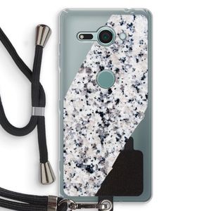 Gespikkelde marmer: Sony Xperia XZ2 Compact Transparant Hoesje met koord
