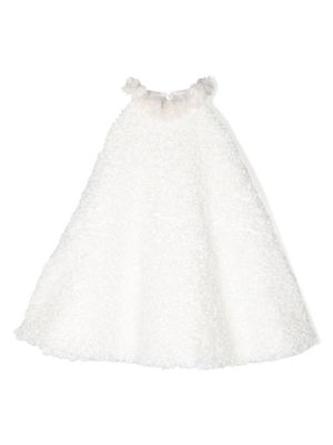 La Stupenderia robe sans manches à appliqués - Blanc