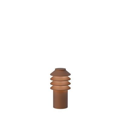 Louis Poulsen Bysted Garden Short Vloerlamp - 3000K Voetplaat met adapter - Bruin