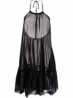 Stella McCartney robe à volants superposés - Noir