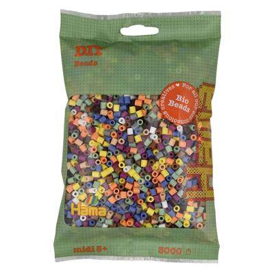 Hama bio strijkkralen - kleurenmix (197), 3000st.
