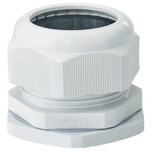 Hensel 3600215 Wartel Met borgmoer, Met trekontlasting, Slagvast Kunststof Lichtgrijs 1 stuk(s)