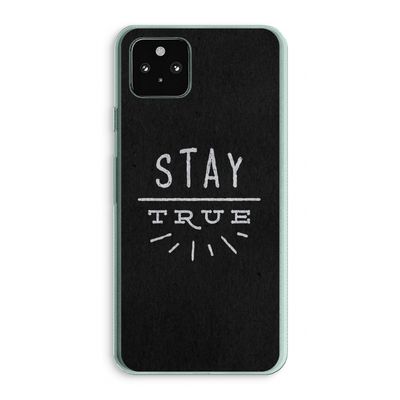 Stay true: Google Pixel 5a 5G Transparant Hoesje
