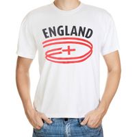 Wit heren t-shirt Engeland 2XL  -