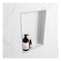 Wandnis Solid Surface Easy | In- en opbouw | 30x45x8 cm | 1 vak | Greey/Talc