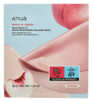 Anua Peach 70 Nacin Brightening Collagen Mask 38 g