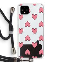 Ondersteboven verliefd: Pixel 4 XL Transparant Hoesje met koord