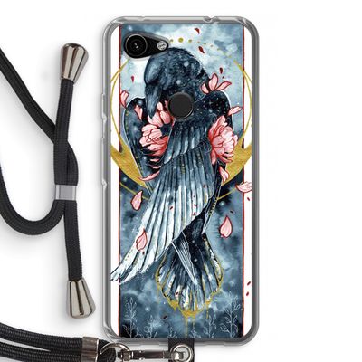 Golden Raven: Pixel 3a Transparant Hoesje met koord