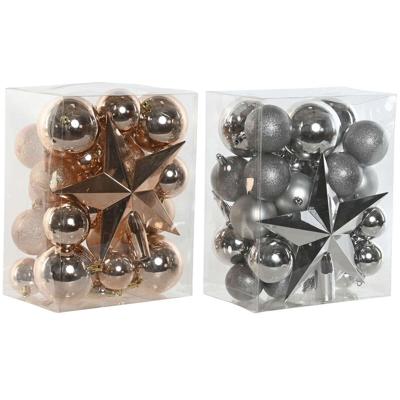 Kerstballen Home ESPRIT Gouden PVC 20 x 13 x 26 cm (2 Stuks)