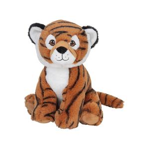 Nature Planet Pluche bruine tijger knuffel - 25 cm - Wilde dieren knuffels