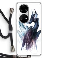 Yin Yang Dragons: Huawei P50 Pro Transparant Hoesje met koord