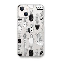 Cactusmotief: iPhone 13 mini Transparant Hoesje