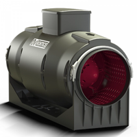 Vortice Buisventilator Lineo 200t &apos;quiet&apos; - Aansluiting 200mm - 3 Standen Met Nalooptimer