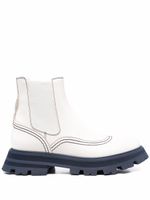 Alexander McQueen bottines chelsea Wander - Blanc - thumbnail