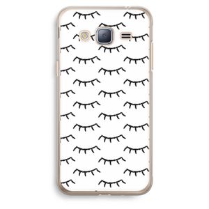 Wimpers: Samsung Galaxy J3 (2016) Transparant Hoesje
