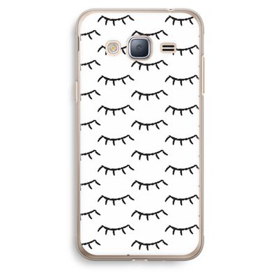 Wimpers: Samsung Galaxy J3 (2016) Transparant Hoesje
