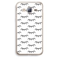 Wimpers: Samsung Galaxy J3 (2016) Transparant Hoesje