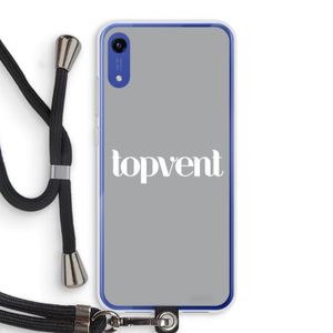 Topvent Grijs Wit: Honor Play 8A Transparant Hoesje met koord