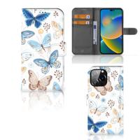 Telefoonhoesje | Met pasjeshouder | voor iPhone 14 Pro Max Vlinder