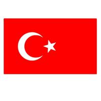Landen thema vlag Turkije 90 x 150 cm feestversiering