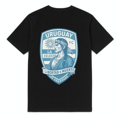 FC ELEVEN - Uruguay Los Charruas T-Shirt - Zwart