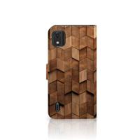 Book Style Case voor Nokia C2 2nd Edition Wooden Cubes
