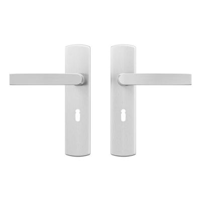 AXA AXA Curve klik deurkruk Blok op schild sleutelgat 56mm - aluminium