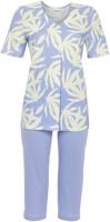 Elegante flora pyjama blauw