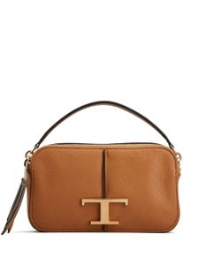 Tod's sac à bandoulière T Timeless en cuir - Marron