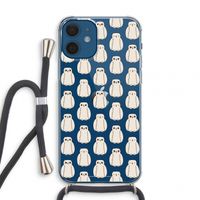 Uilen: iPhone 12 mini Transparant Hoesje met koord