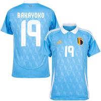 België Shirt Uit 2024-2025 + Bakayoko 19