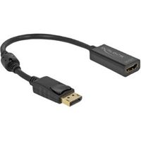 Delock 63559 Adapter DisplayPort 1.2 male naar HDMI female 4K Passief zwart - thumbnail