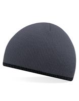 Beechfield CB44C Two-Tone Pull-On Beanie - Graphite Grey/Black - One Size