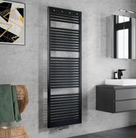 Handdoekradiator HSK Line Pro | 60x177.5 cm | CV en/of electrische werking | Grafiet-zwart