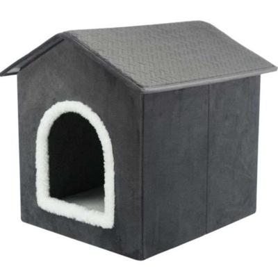 Schuilplaats - TRIXIE - Livia - 50 x 50 x 54 cm - Donkergrijs / Wit