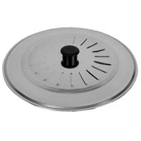 Universele spatdeksel/pannendeksel voor pannen - RVS - D20 cm - Kookpannen accessoires