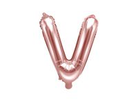 Folieballon V Rose Goud 35 cm