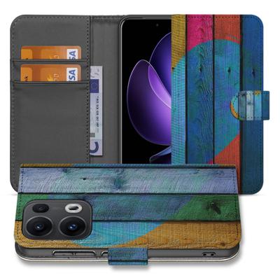 OPPO Reno 13 Pro | Book Style Case | Wood Heart - Cadeau voor je Vriend OPPO Reno 13 Pro | Book Style Case | Wood Heart - Cadeau voor je Vriend